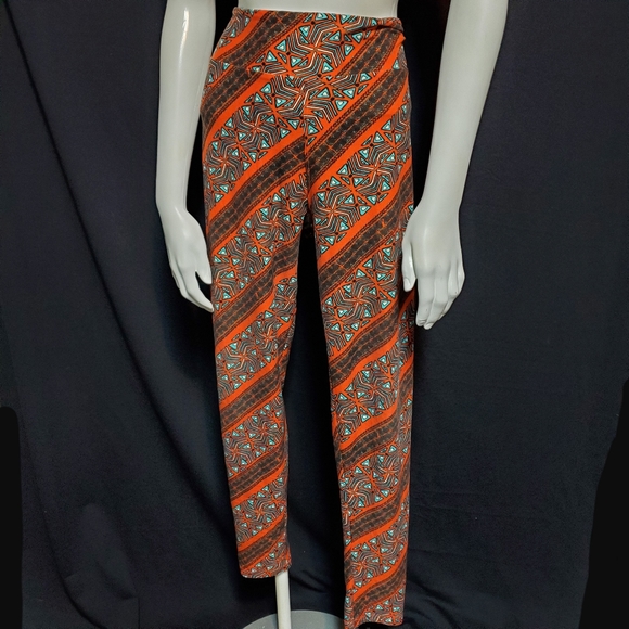 LuLaRoe Pants - LuLaRoe Orange Patterned Leggings